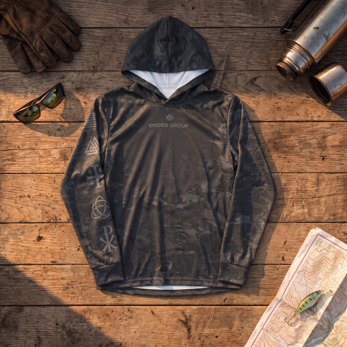 ENDEX Blackout Camo Hoodie