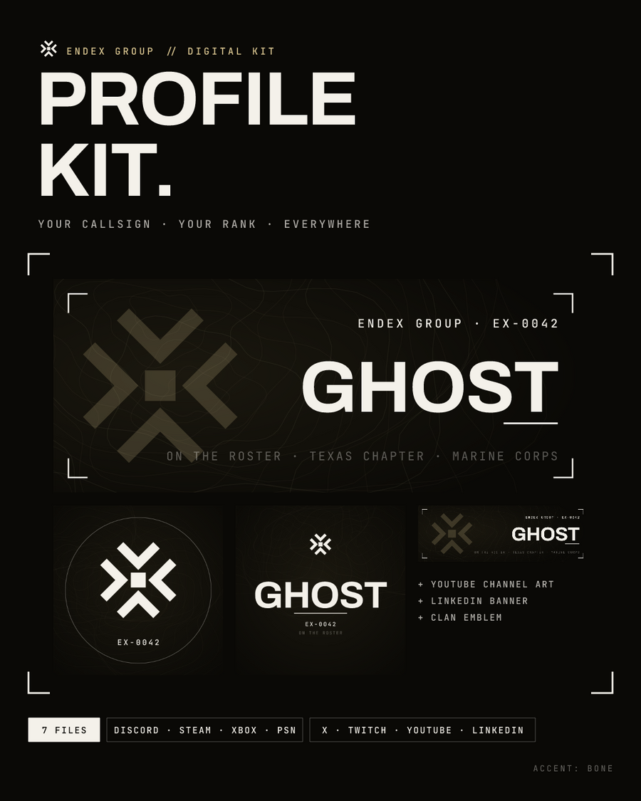 ENDEX Profile Kit, Bone accent