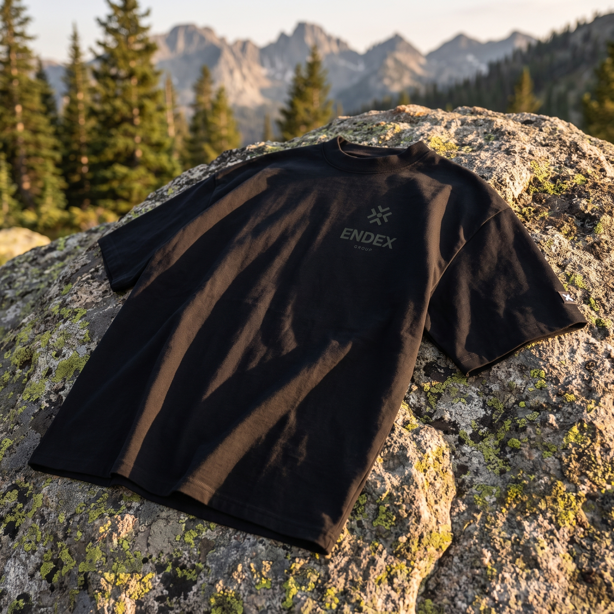 ENDEX Group Nobody Musters Alone Tee — lifestyle shot