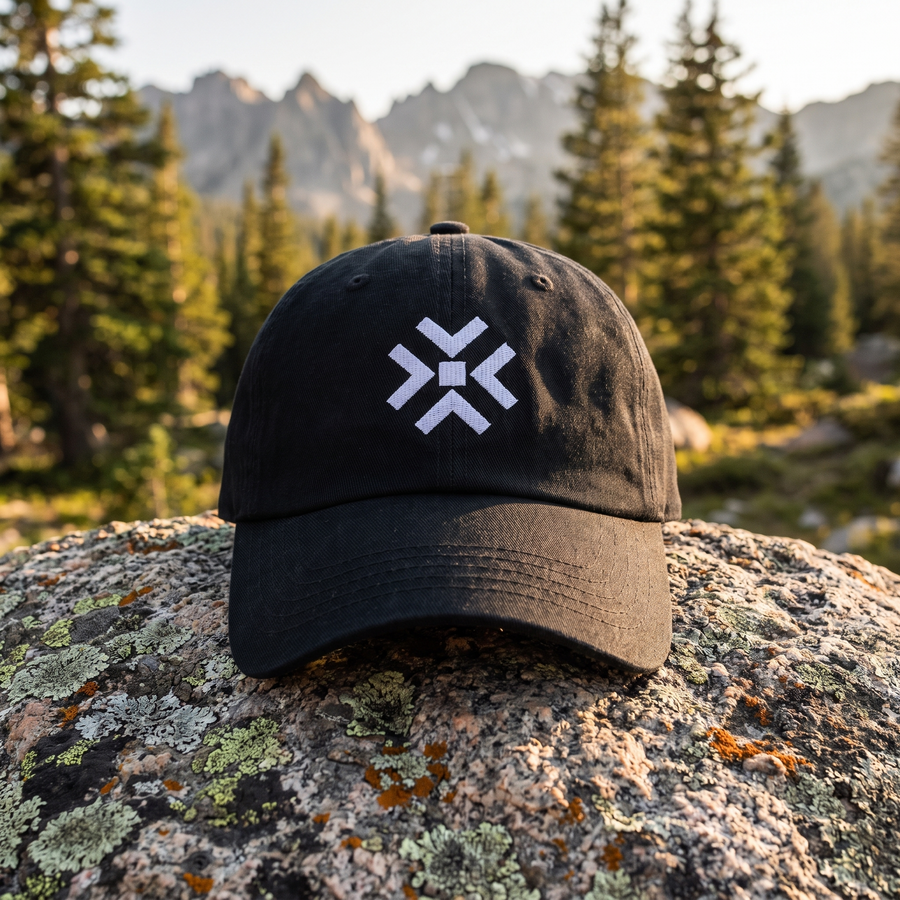 ENDEX Group The Dad Cap in Black — lifestyle shot