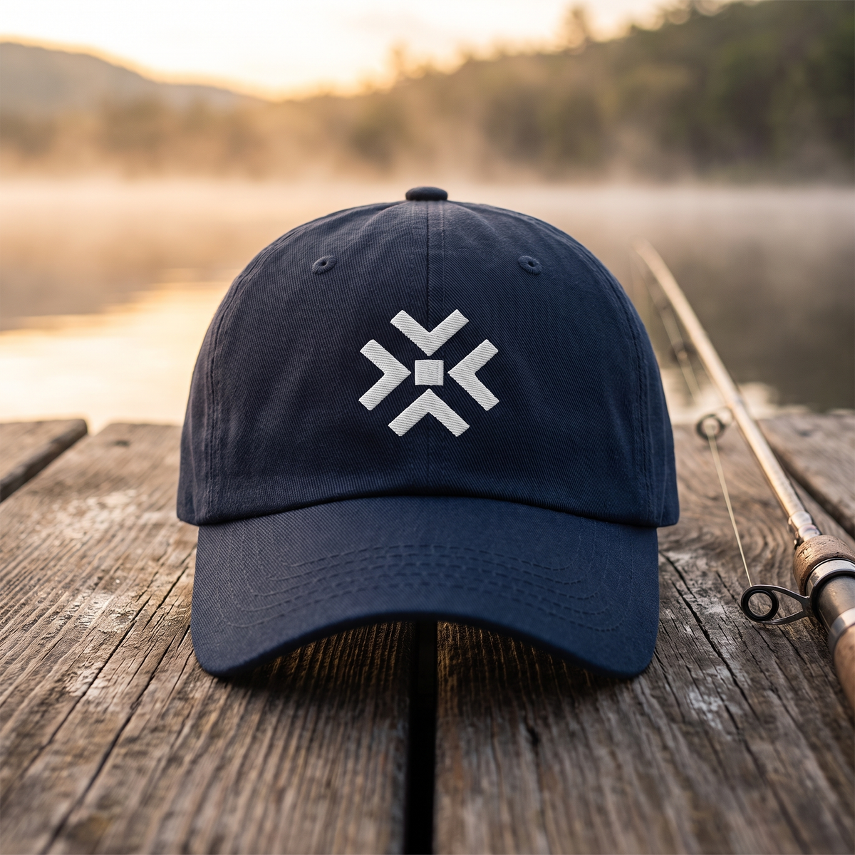 ENDEX Group The Dad Cap in Navy — lifestyle shot