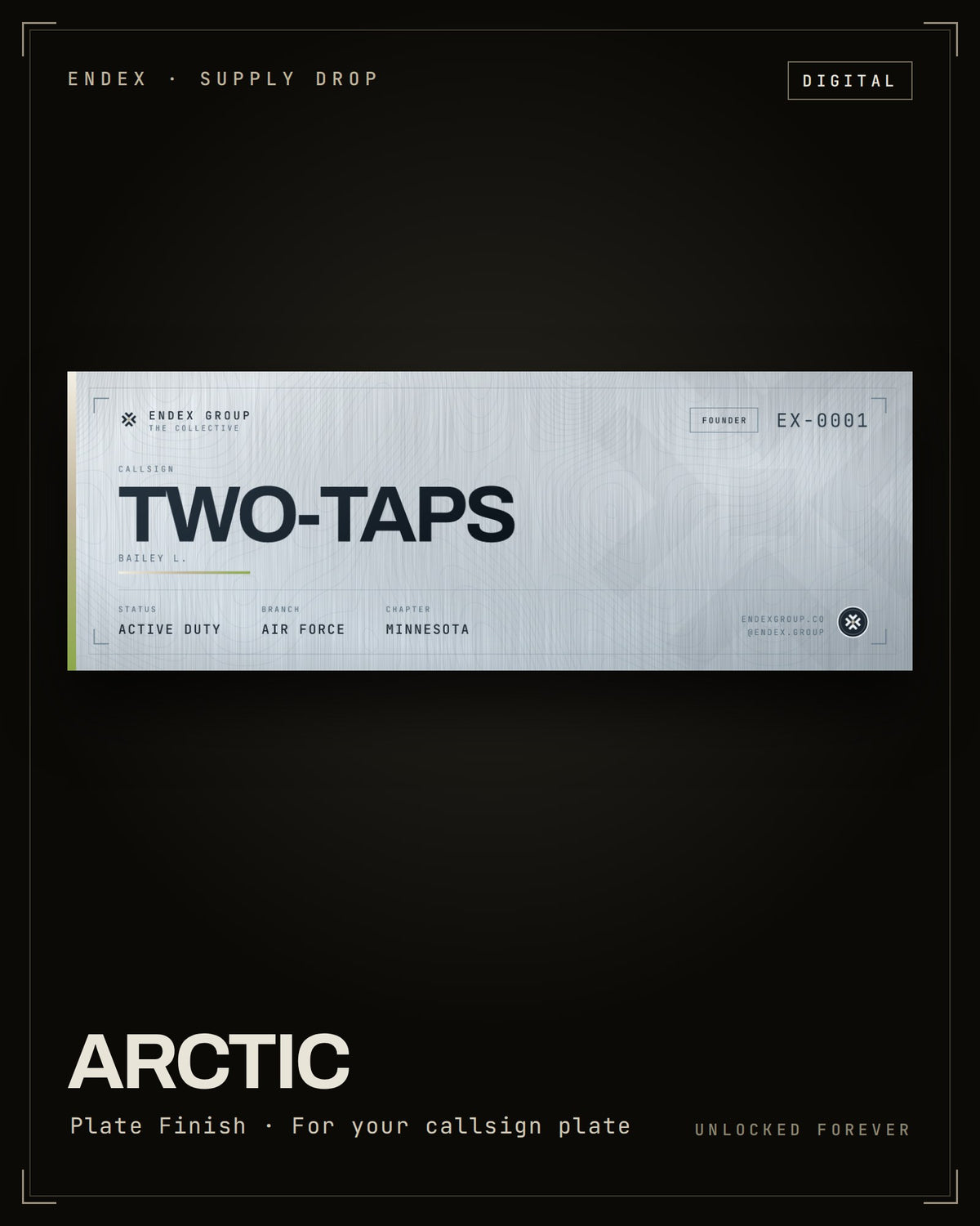 Arctic plate finish