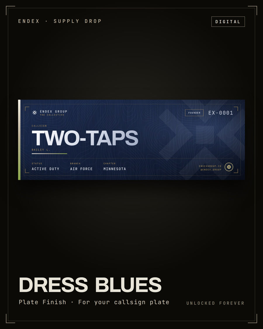 Dress Blues plate finish