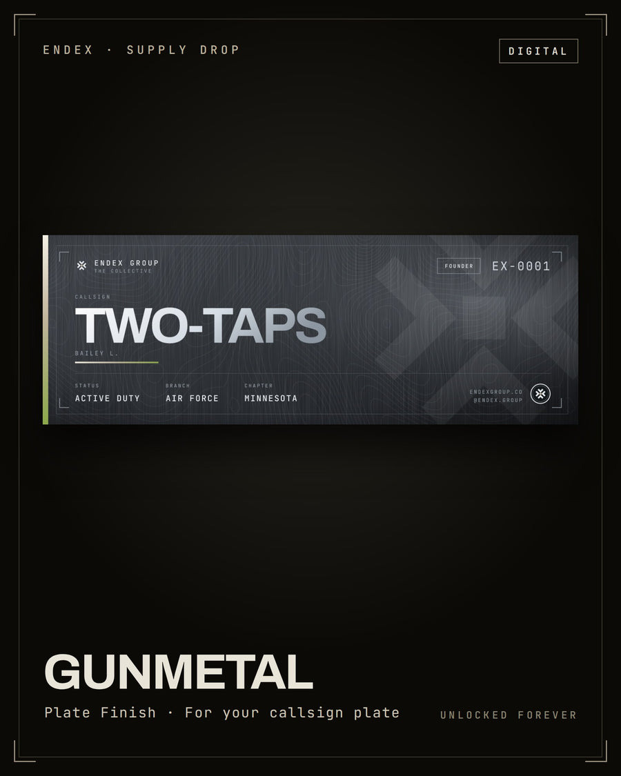 Gunmetal plate finish